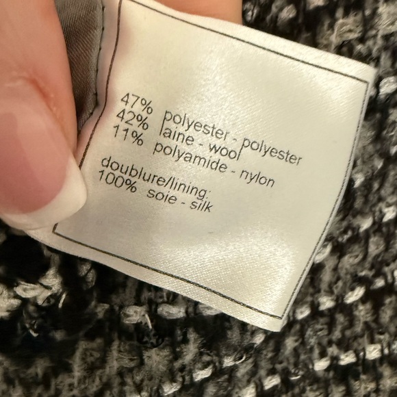 💋CHANEL Black and White Tweed Midi Dress 072 - Picture 6 of 8